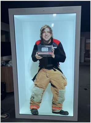 86/75 Inch See Through Lcd Screen LCD transparent Showcase 3D Holographic Box