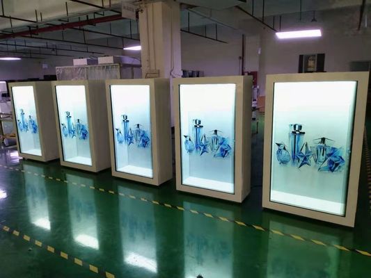 400nits 86" Portrait Transparent LCD Display FCC For Trade Show