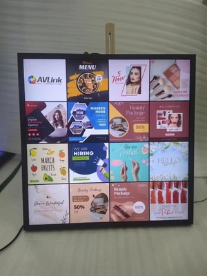 Square Android Advertising Display 22 Inch 33 Inch 26.5 Inch 44.9 Inch Customized Sizes