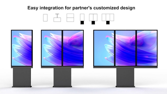 55Inch Removable Menu Board Outdoor IP65 3000Nits LCD Digital Signage and Display With Various Installation Methods