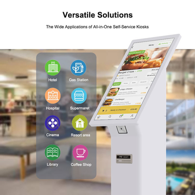 21.5 Inch Flexble Customized Touch Scan Code Print Receipt Function Self-service Ordering  POS Machine With Android System