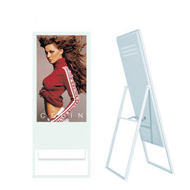 Auto Brightness Indoor Digital Signage , Standalone Digital Signage With Foldable A Frame
