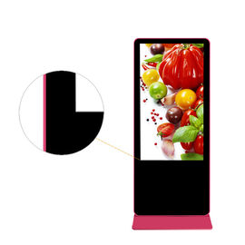 55 Inch Free Standing Digital Signage 4g / Wifi Network Support Optional Color