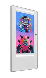 Customzied Wall Mount Touch Screen Monitor 32" With LED Stripes Full HD Camera