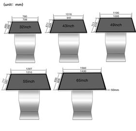 42 Inch Interactive Digital Signage , Floor Stand Multimedia Kiosk With Infrared Touch Screen