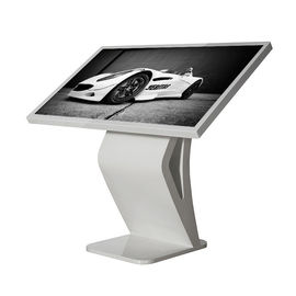 42 Inch Interactive Digital Signage , Floor Stand Multimedia Kiosk With Infrared Touch Screen