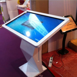 42 Inch Interactive Digital Signage , Floor Stand Multimedia Kiosk With Infrared Touch Screen