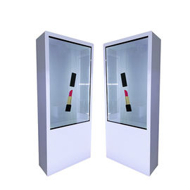 Free Standing Touch Transparent LCD Screen Showcase Video Player Box Digital Signage