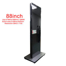 Floor Standing Indoor Digital Billboards Edge Shelf Signage Player 88 Inch