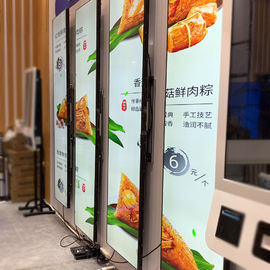 Floor Standing Indoor Digital Billboards Edge Shelf Signage Player 88 Inch