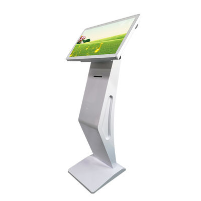 450 Nits 21.5" Floor Stand Touch Screen Kiosk With 58mm Ticket Printer