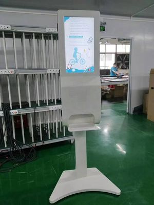 Hand Sanitizer 230W 450cd/m2 21" Lcd Digital Signage Totem