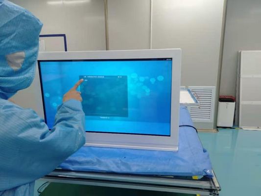 400nits 86" Portrait Transparent LCD Display FCC For Trade Show