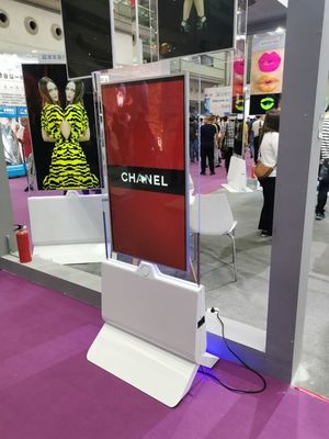 Android 9.1 43in Floor Standing Digital Signage Transparent Oled
